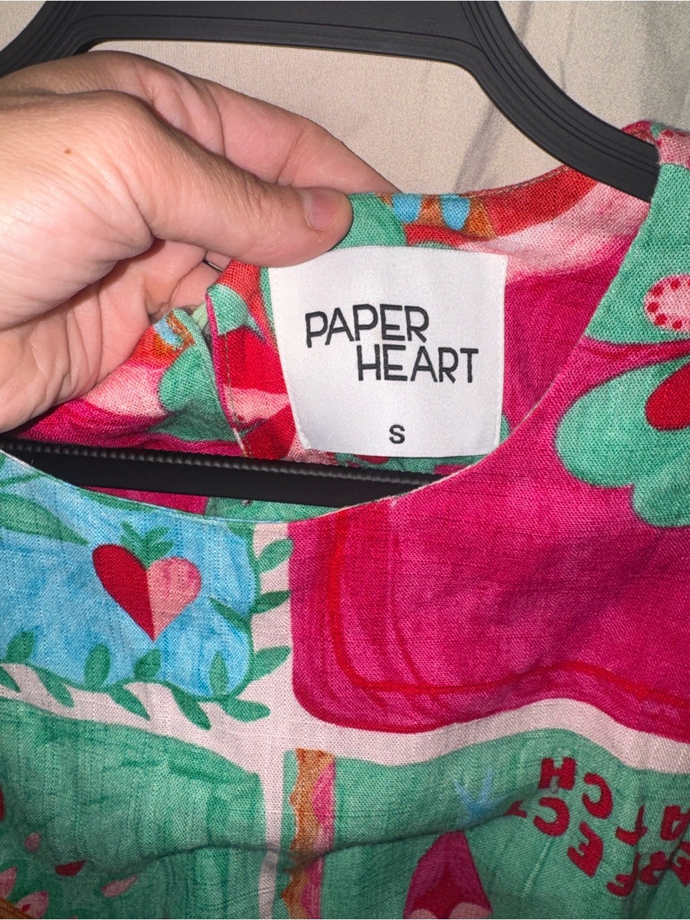 Paper Heart Mini Dress in Multicolor Floral Print